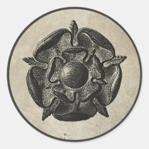 Tudor Rose Classic Round Sticker