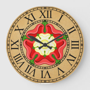 Tudor Rose clock
