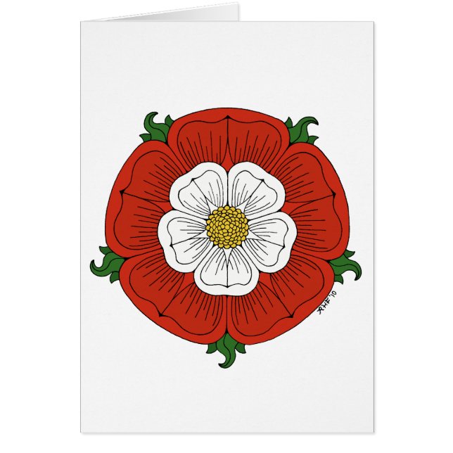 Tudor Rose Greeting Card (Front)