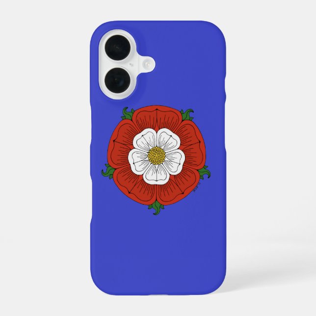Tudor Rose iPhone 16 Case (Back)
