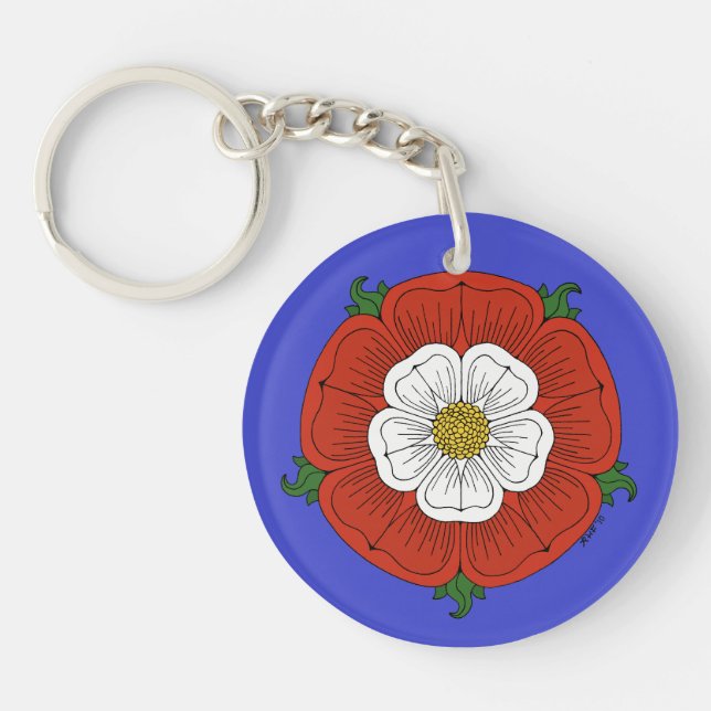 Tudor Rose Key Ring (Front)