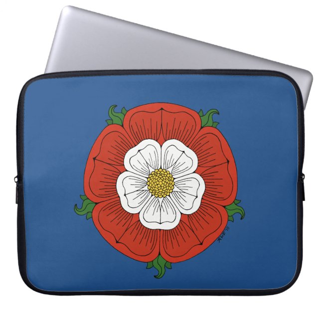 Tudor Rose Laptop Sleeve (Front)