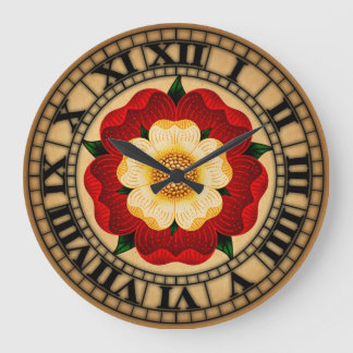 Tudor Rose Large Clock