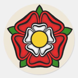 Tudor Rose of England, Emblem of Royalty Classic Round Sticker