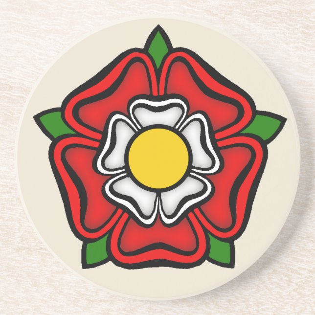 Tudor Rose of England, Emblem of Royalty Coaster (Front)