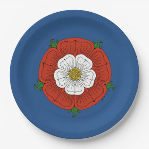 Tudor Rose Paper Plate