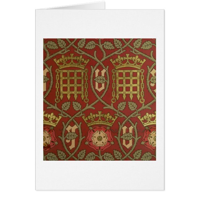 'Tudor Rose', reproduction wallpaper designed by S (Front)