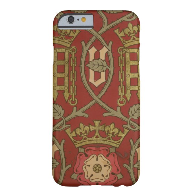 'Tudor Rose', reproduction wallpaper designed by S Case-Mate iPhone Case (Back)