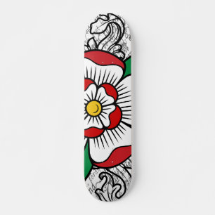 Tudor Rose Skateboard Deck