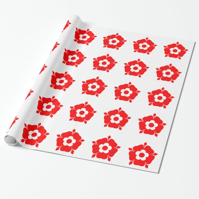 Tudor Rose. Wrapping Paper (Unrolled)