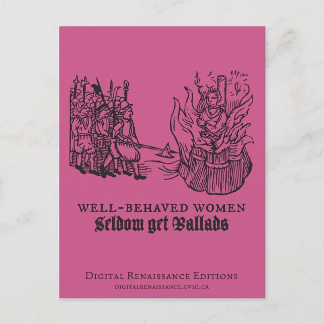 Tudor Trouble and Strife Postcard (Front)