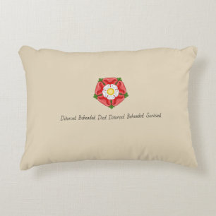 Tudor Wives with Tudor Rose Accent Pillow