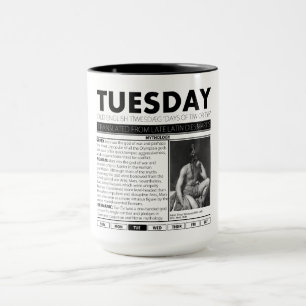 TUESDAY AND THE MYTH BEHIND IT:  one of seven cups