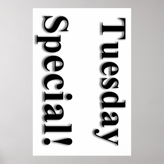 Tuesday Special Beauty Salon Poster (Front)