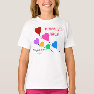Tuesday's Child Heart Balloons T-Shirt
