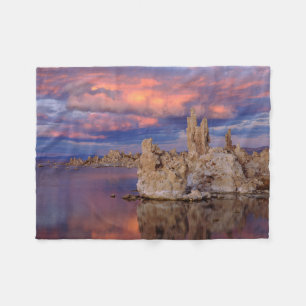 Tufa Formations on Mono Lake Fleece Blanket