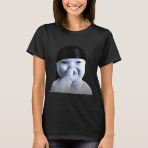 Tuff Ai Niche Baby Holding Laugh Meme In Durag  T-Shirt