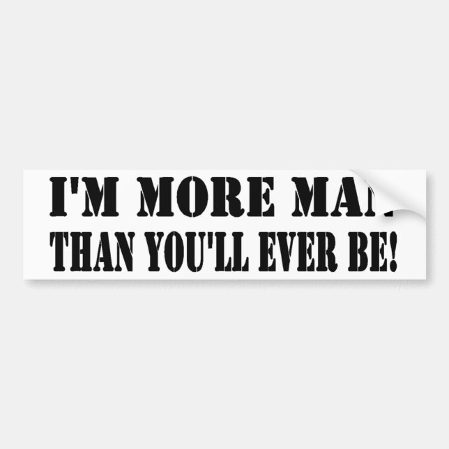 Tuff Girl Bumper Sticker (Front)