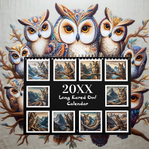 Tuffed Majesty Year with the Long-Eared Owl 20XX  Calendar