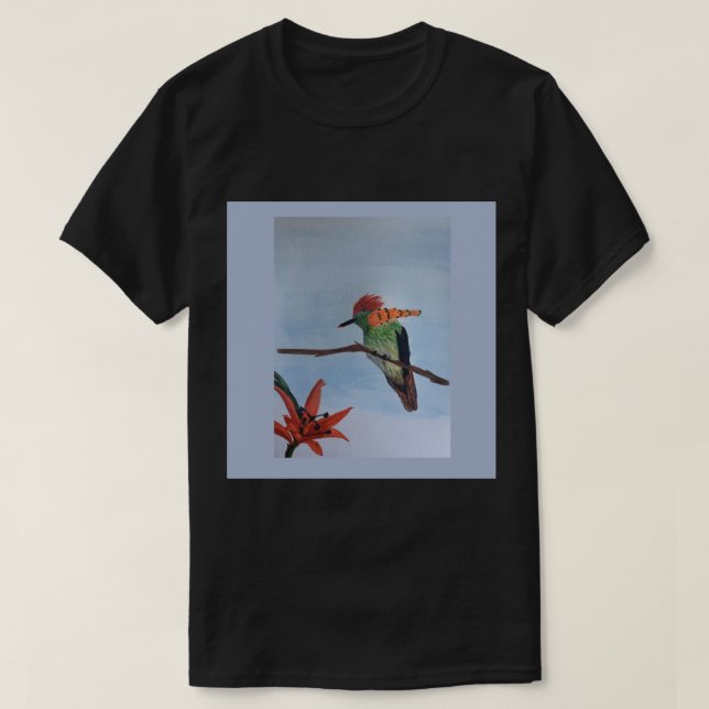 Tufted Coquette Chiffon Top (Design Front)