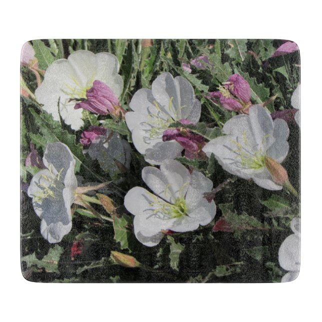 Tufted Evening Primrose Blooms Cutting Board (Front)