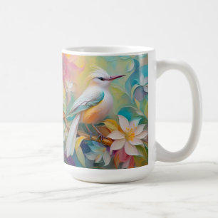 Tufted Golden Rumped Fantasy Bird Coffee Mug