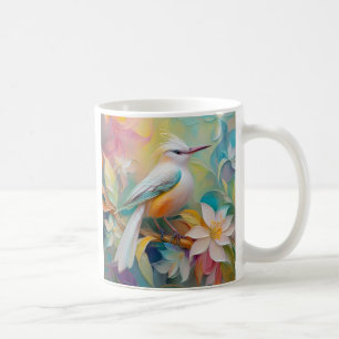 Tufted Golden Rumped Fantasy Bird Coffee Mug