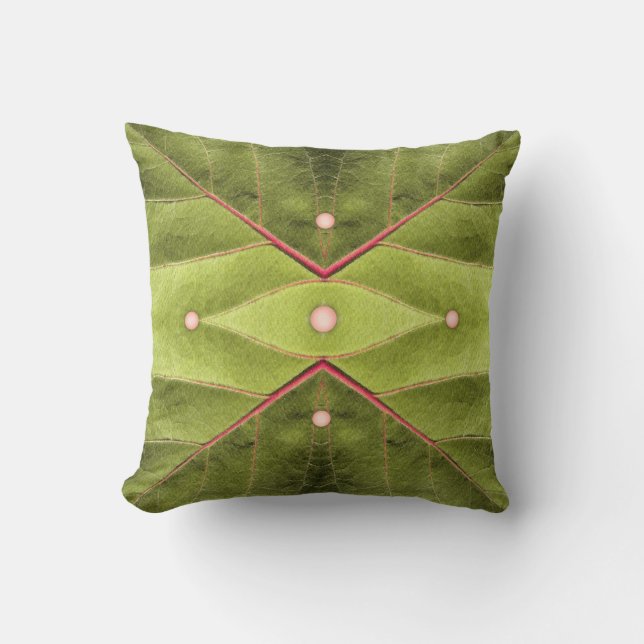 Tufted Olive Tapestry Cushion (Front)
