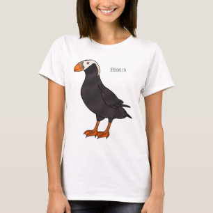 Tufted puffin bird cartoon illustration T-Shirt