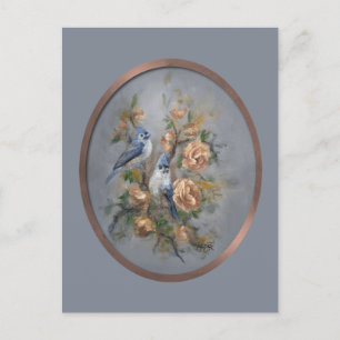 Tufted Titmice Postcard