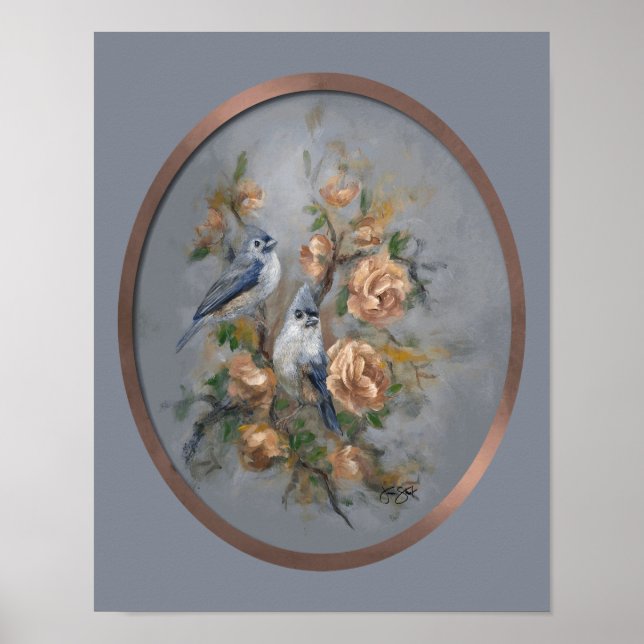 Tufted Titmouse 11x14" Poster (Front)
