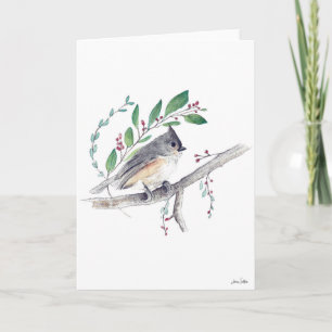 Tufted Titmouse Bird Art Card