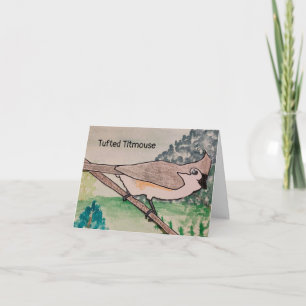 Tufted Titmouse Card