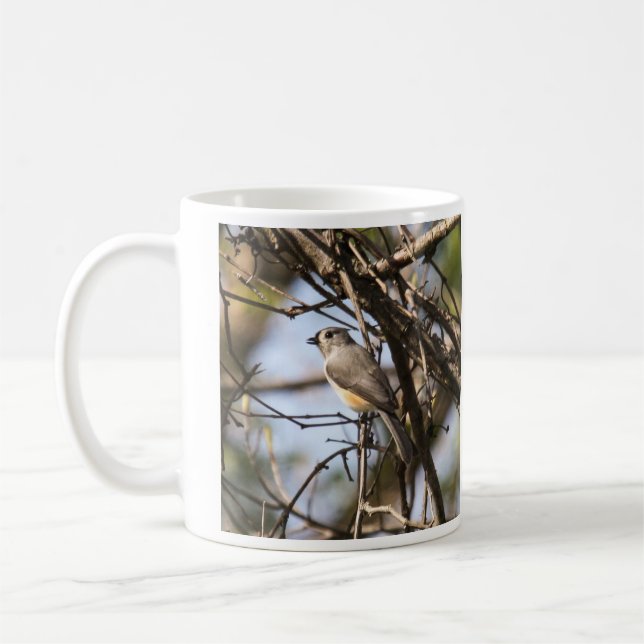 Tufted Titmouse Coffee Mug (Left)