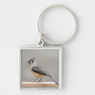Tufted Titmouse Key Ring