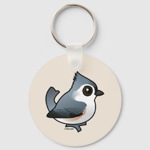 Tufted Titmouse Key Ring