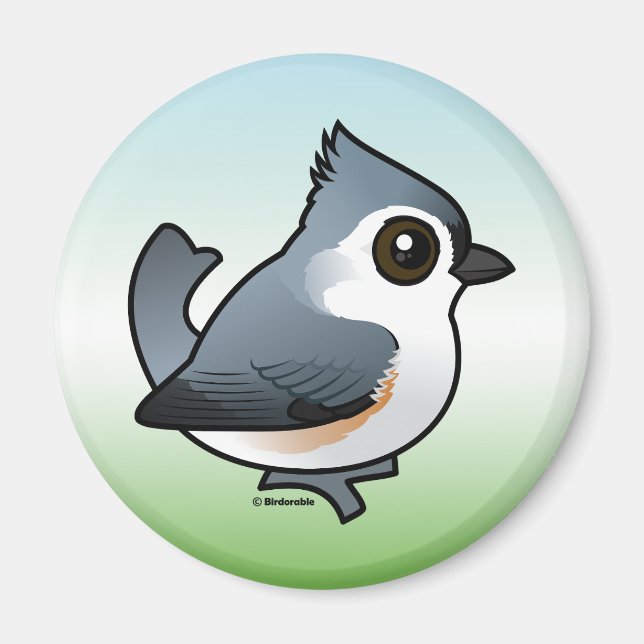 Tufted Titmouse Magnet (Front)