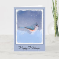 Tufted Titmouse Painting - Original Bird Art