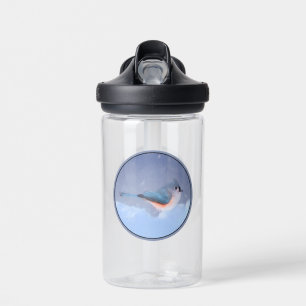 Tufted Titmouse Painting - Original Wild Bird Art Water Bottle