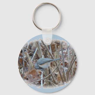 Tufted Titmouse Songbird Coordinating Items Key Ring