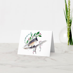 Tufted Titmouse Watercolor Note Card