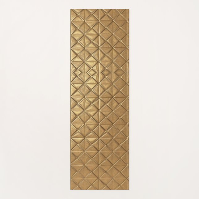 Tufted True Gold - Yoga Mat (Front)