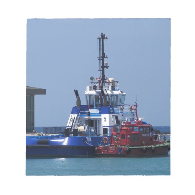 Tug Boat And Pilot Boat Notepad (Front)