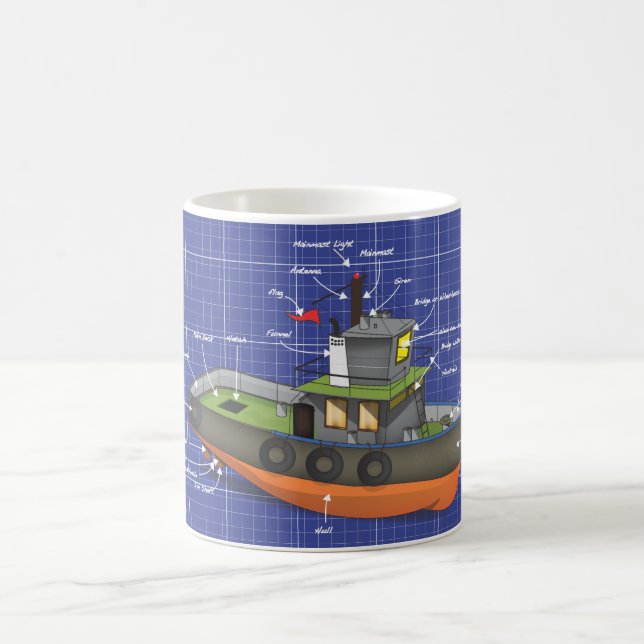 Tug Boat Coffee Mug (Center)