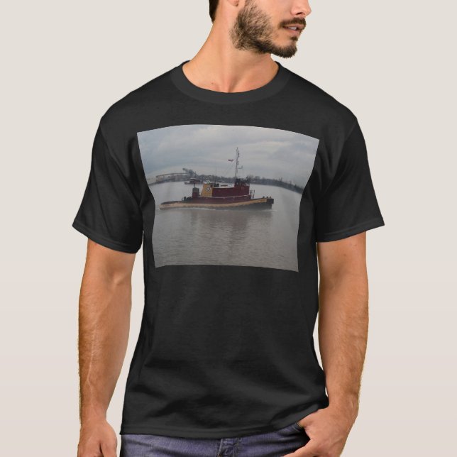 Tug Boat in the Fog T-Shirt (Front)