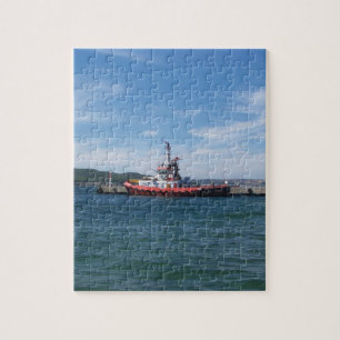 Tug In Harbour Jigsaw Puzzle
