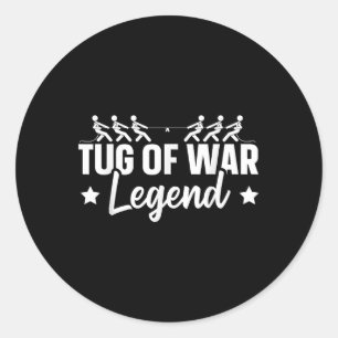 Tug Of War Legend Design For A Tug Of War Fan Classic Round Sticker