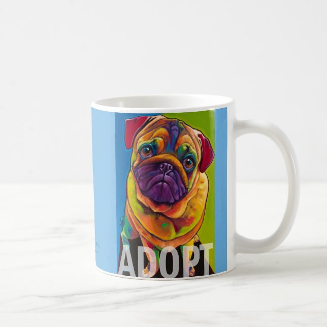 Tug the Pug ADOPT Mug by Ron Burns (Right)