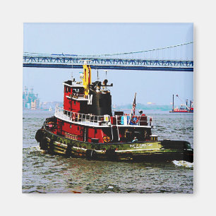 Tugboat at Penn's Land Philadelphia, PA Magnet