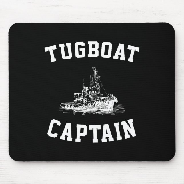 Tugboat Captain  Mouse Pad (Front)
